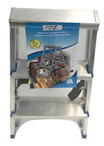 Alu Doppelstufenleiter 3 Stufen, Tüv GS geprüft