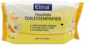 ELINA Toilettenpapier feucht 72er Kamille 18x12cm