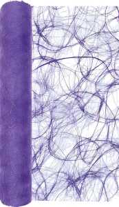 Tischläufer Vlies Swirly violet, 5 m x 30 cm