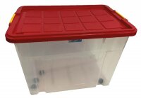 Box Maxi mit Deckel 60x40x44cm mit Rollen