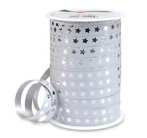 Ringelband 10mmx100m Sternchen weiß 704 9-601