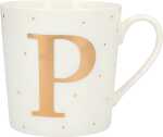 Porzellan Tasse mit Motiv Buchstabe P - Depesche