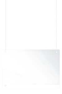 Tröpfchenschutzscheibe 80x65 cm Decke FRANKEN SPA6580 Plexiglas