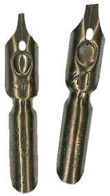 BANDZUGFEDER Set 10 härtere Federn links geneigt und Federhalter