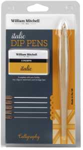 Standardgraph ITALIC Set mit Federhalter 6x Federn sortiert, 2 Reservoires