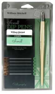 Standardgraph Doppelschrift-Federn Set 6 verschiedene Federn + Federhalter