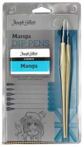 Standardgraph Manga Dip Pen Set 6x extra feine Federn+2 Federhalter