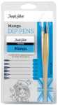 Standardgraph MANGA DIP PENS Set 6 extra feine Federn u 2 Federhalter