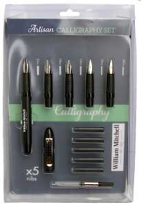 ARTISAN Füller Set 5 verschiedene Federn 5 schwarze Patronen