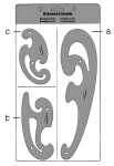 Standardgraph Burmester-Kurvenlineale 3-teilig, 2 mm...