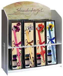 Kalligraphie-Set BLUMEN mit 4 x 3 Sets sortiert im Display