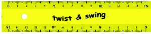 Standardgraph Twist & Swing Lineal NEON 15 cm neongelb 1 Stück