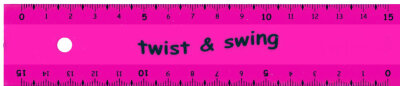 STDGRAPH Twist & Swing Lineal NEON 15 cm neonviolett 1 Stück