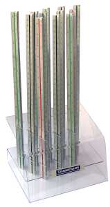 Standardgraph Dreikantmaßstab 30 cm Aluminium natur slim 12er Display