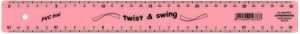 Standardgraph Twist & Swing Lineal PASTELL 30 cm rosa 1 Stück