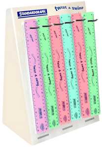 Standardgraph Twist & Swing Lineal PASTELL 30 cm 72er Display