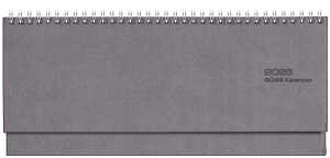 2026 Güss Tischquerkalender 30x13cm Tucson grau 1W/2S