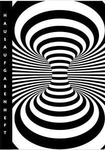 ADINA Hausaufgabenheft A5 (Illusion) für Schlaue Faule