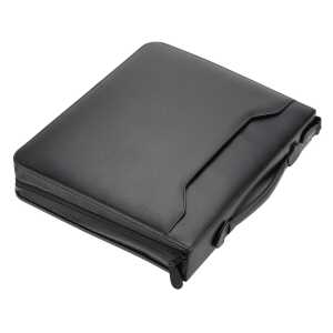 Alassio Tagungsmappe AREZZO - A4, Lederimitat, schwarz