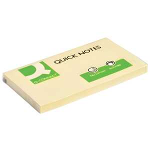 Q-Connect Haftnotizen - 76 x 127 mm, gelb