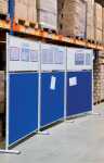 Stellwandtafel 120x120 blau FRANKEN EL-UTF12 03 Filz