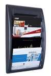 Paperflow Wand-Prospekthalter Quick Blick - A4 quer, schwarz