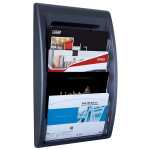Paperflow Wand-Prospekthalter Quick Blick - A4 quer, schwarz