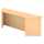 Hammerbacher Thekenaufsatz für Eckwinkel - 113 cm, 1OH, Ahorn