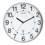 Unilux WAVE Wanduhr mit Funksteuerung metallgrau, D: 30 cm,