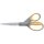 WESTCOTT Schere Titanium Super, rostfrei, abgerundet, gerade, asymmetrisch, grau/gelb, 21cm