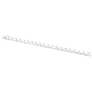 Q-Connect Plastik-Binderücken, 8 mm, für 45 Blatt, weiß, 100 Stück