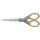 WESTCOTT Schere Titanium Super, rostfrei, abgerundet, gerade, asymmetrisch, grau/gelb, 18cm