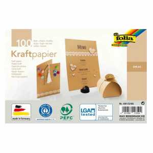Kraftpapier A5 100BL natur FOLIA 691/5/98 120g