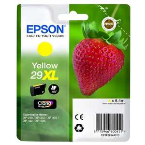 Epson Tintenpatrone Originalzubehör 29XL ca. 450 Seiten gelb 6,4ml