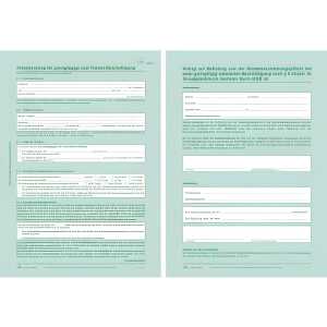Arbeitsvertrag geringfügig Beschäftigte 2x2 Blatt + Zusatzblatt, A4