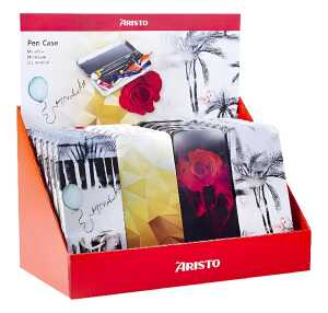 Aristo Schüler Blechetui Pen Case 24er Display, Motive sortiert