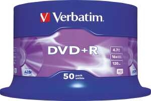 DVD+R AZO 4,7 GB 16x 50 Stück VERBATIM 43550