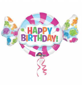 Folienballon Bonbon Happy Birthday 3161701 101x60cm