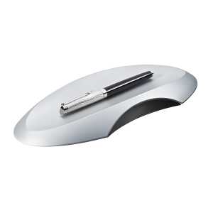 HAN DELTA Silber Edition Stiftschale - 246 x 22 x 106 mm, silber