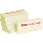 BIZSTIX Haftnotizen "Bitte beachten" - 75 x 35 mm, 5x 100 Blatt
