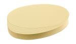 Franken Moderationskarte - Oval, 190 x 110 mm, gelb, 500...