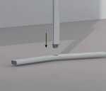 Standfuß 2 ST silber FRANKEN MTB8 PRO Serie