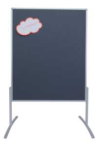 Moderatorentafel 120x150cm grau FRANKEN MT800312 PRO Filz