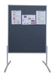 Moderatorentafel 120x150cm grau FRANKEN MT800312 PRO Filz