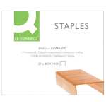 Q-Connect Heftklammern - 24/6, verkupfert, 1.000 Stück