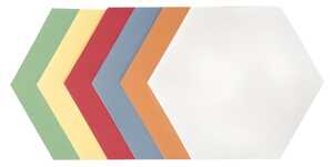 Franken Moderationskarte - Wabe, 190 x 165 mm, sortiert, 250 Stück