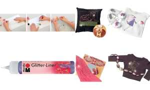 Glitter Liner 25ml gelb MARABU 1803 09 519