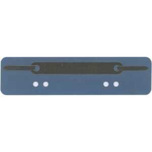 Q-Connect Heftstreifen aus Karton, kurz - blau, 25 Stück