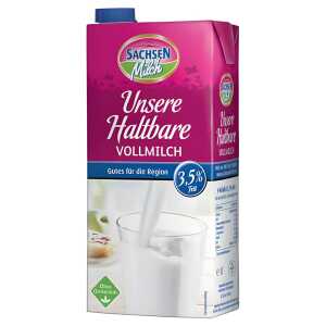 Haltbarmilch 3,5% Fett 12 PG SACHSENMILCH 50739 12x1 Liter