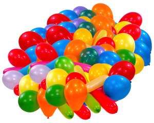 Luftballon 100ST sort. RIETHMÜLLER 9199